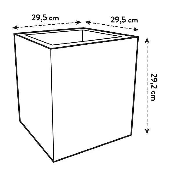 Elho Vivo Next Square Planter 30cm Living Concrete 6 Elho Vivo Next Square Planter 30cm Living Concrete - Image 6