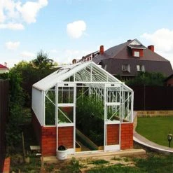 Elite Thyme 8'5" Wide Greenhouse For Dwarf Wall -Outdoor garden care ETM8DW4