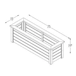 Forest Garden Cambridge Planter -Outdoor garden care FGCPK7