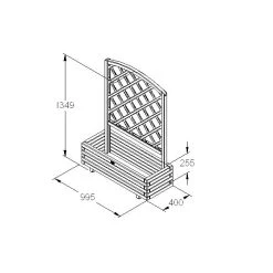 Toulouse Wooden Planter -Outdoor garden care FGFPTL3