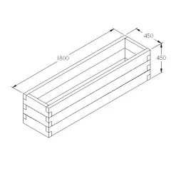 Caledonian Trough Raised Bed 5 Caledonian Trough Raised Bed -Outdoor garden care FGFRBHD2