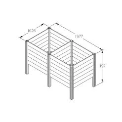 Forest Garden Slot Down Compost Bin 16 Forest Garden Slot Down Compost Bin -Outdoor garden care FGFSSCV6