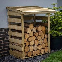 Forest Garden Compact Log Store -Outdoor garden care FGLGSTPHD2