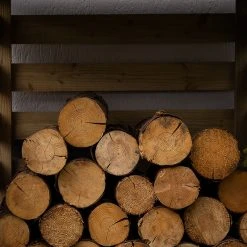 Forest Garden Compact Log Store -Outdoor garden care FGLGSTPHD4