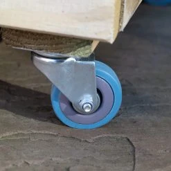 Forest Garden Linear Long Planter With Wheels -Outdoor garden care FGLINPL120WHD6