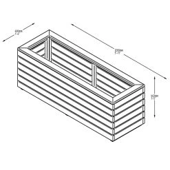 Long Linear Planter -Outdoor garden care FGLOLIPL4