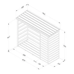 Forest Garden Log And Tool Store -Outdoor garden care FGLTSPHD2