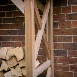 Forest Garden Large Wall Apex Log Store 9 Forest Garden Large Wall Apex Log Store -Outdoor garden care FGLWLGSTHD3