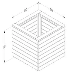 Forest Garden Modular Seating V2 -Outdoor garden care FGMODSEAT2HD4