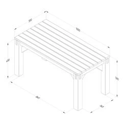 Forest Garden Modular Seating V4 -Outdoor garden care FGMODSEAT4HD2