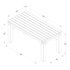 Forest Garden Modular Seating V5 -Outdoor garden care FGMODSEAT5HD3