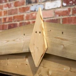 Forest Garden Overlap Apex Log Store -Outdoor garden care FGOALGSTHD2