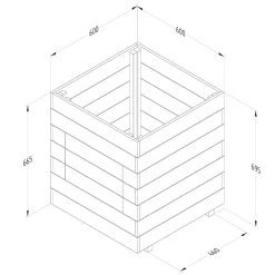 Forest Garden Wooden Potato Planter -Outdoor garden care FGPOTPLANTHD11