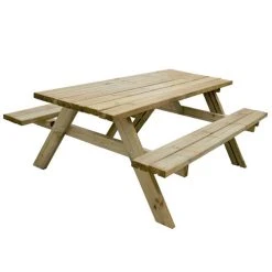 Forest Garden Rectangular Picnic Table -Outdoor garden care FGRPT3