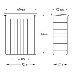 Forest Garden Pent Garden Store (Pressure Treated) 20 Forest Garden Pent Garden Store (Pressure Treated) -Outdoor garden care FGSGSPT16