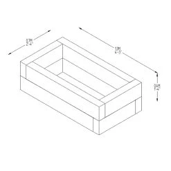 Sleeper Raised Bed -Outdoor garden care FGSLBED425