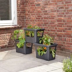 Elho Green Basics Stack & Grow Large Planter (Various Colours)
