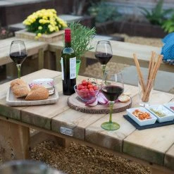 Low Level Sleeper Table 1.2m -Outdoor garden care LSTAB7