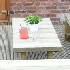 Low Level Sleeper Table 1.2m -Outdoor garden care LSTAB8