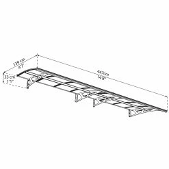 Palram Canopia Amsterdam Door Awning 17 Palram Canopia Amsterdam Door Awning -Outdoor garden care PAAMS7