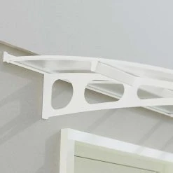 Palram Canopia Bordeaux Door Canopy White Mist 14 Palram Canopia Bordeaux Door Canopy White Mist -Outdoor garden care PABDM2