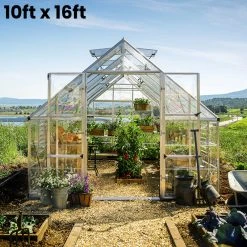 Palram Canopia Balance 10ft Wide Greenhouse -Outdoor garden care PRBA1028