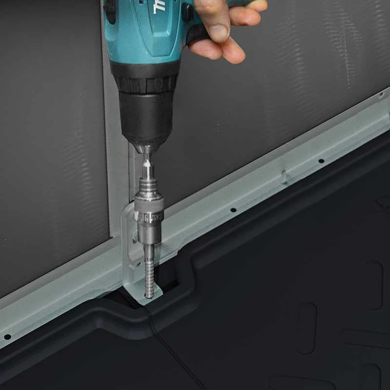 Palram Canopia Rubicon Dark Grey Shed 8ft Wide 9 Palram Canopia Rubicon Dark Grey Shed 8ft Wide - Image 9