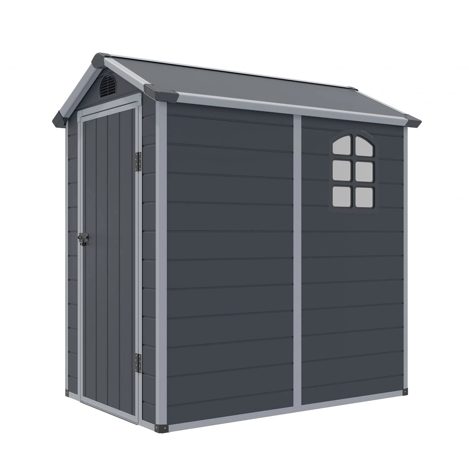 Airevale Plastic Apex Shed 4ft X 6ft 1 Airevale Plastic Apex Shed 4ft X 6ft