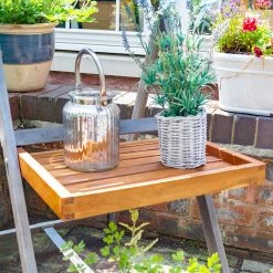 Alderley Hardwood Plant Ladder -Outdoor garden care ROALDPLANT11