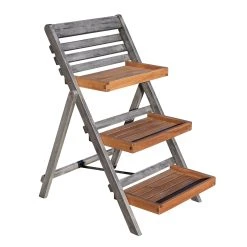 Alderley Hardwood Plant Ladder -Outdoor garden care ROALDPLANT9