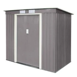 Trentvale Metal Pent Shed 8ft X 4ft -Outdoor garden care ROTRPS843