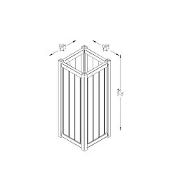 Forest Garden Slender Planter 25 Forest Garden Slender Planter -Outdoor garden care SLPLAN6