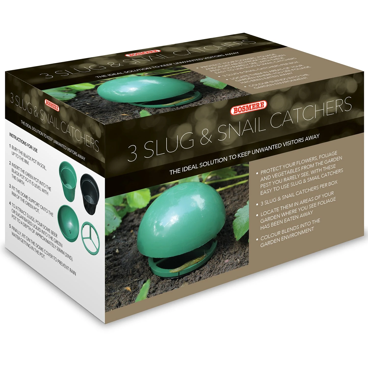 Slug And Snail Traps (1x Triple Pack) 2 Slug And Snail Traps (1x Triple Pack) - Image 2