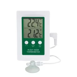 Digital Indoor-Outdoor Thermometer With Alarm
