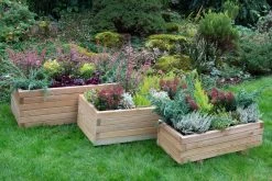 Durham Rectangular Planter Set -Outdoor garden care image 101442