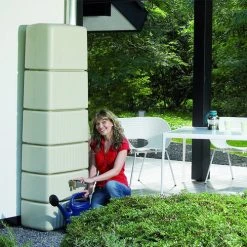 Slim Rainwater Wall Tank 300 Litres -Outdoor garden care image 105124