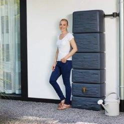 Slim Rainwater Wall Tank 300 Litres -Outdoor garden care image 105128