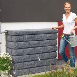 Rocky Wall Water Tank 400 Litres -Outdoor garden care image 105428