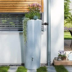 Gabbro Stone Effect Water Tank Plus Planter 350 Litres 9 Gabbro Stone Effect Water Tank Plus Planter 350 Litres -Outdoor garden care image 105513