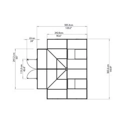 Palram Canopia Victory Orangery Garden Chalet -Outdoor garden care image 107865