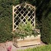 Rowlinson Rectangular Planter And Lattice