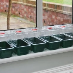 Window Sill Propagator With 14 Seed Trays And Covers -Outdoor garden care image 139614