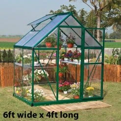 Palram Canopia Hybrid Green Greenhouse -Outdoor garden care image 139890