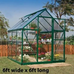 Palram Canopia Hybrid Green Greenhouse -Outdoor garden care image 139891
