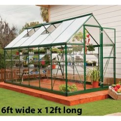 Palram Canopia Hybrid Green Greenhouse -Outdoor garden care image 139892