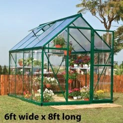 Palram Canopia Hybrid Green Greenhouse -Outdoor garden care image 139893