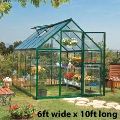 Palram Canopia Hybrid Green Greenhouse -Outdoor garden care image 139896