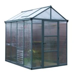 Palram Canopia Glory 6 X 8 Polycarbonate Greenhouse -Outdoor garden care image 139970