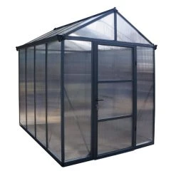Palram Canopia Glory 6 X 8 Polycarbonate Greenhouse -Outdoor garden care image 139972