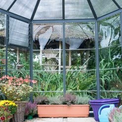 Palram Canopia Oasis Hexagonal 8ft Greenhouse -Outdoor garden care image 140136